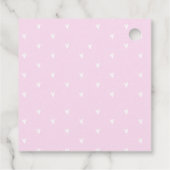 Uil Valentijnse Labels Roze Harten Gift (Achterkant)