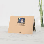 Uil Valentijnsliefde Blauw Sepia Maan Unieke Maatw Kaart (Achterkant)