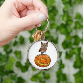 Uil van de Doordringende kreet van Halloween de Sleutelhanger (Hand)