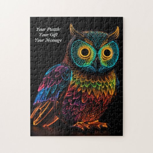 Uil van wijsheid legpuzzel (Verticaal)