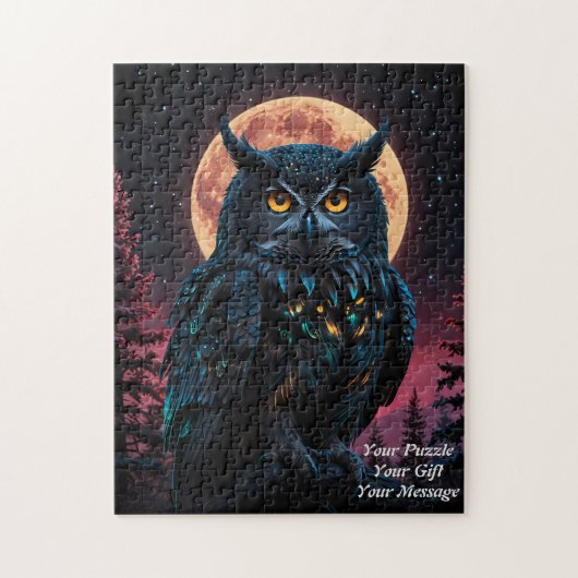 Uil van wijsheid legpuzzel (Verticaal)