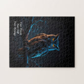 Uil van wijsheid legpuzzel (Horizontaal)