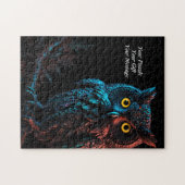 Uil van wijsheid legpuzzel (Horizontaal)