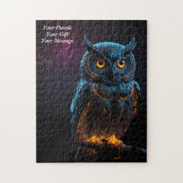 Uil van wijsheid legpuzzel