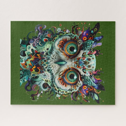 Uil van wijsheid legpuzzel (Horizontaal)