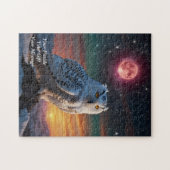 Uil van wijsheid legpuzzel (Horizontaal)