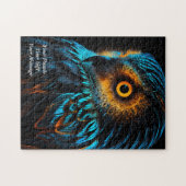 Uil van wijsheid legpuzzel (Horizontaal)