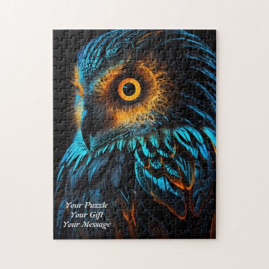 Uil van wijsheid legpuzzel (Verticaal)