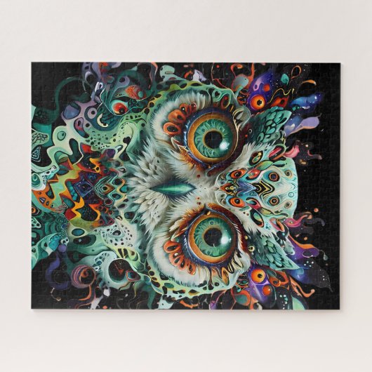 Uil van wijsheid legpuzzel (Horizontaal)