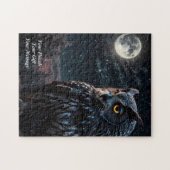 Uil van wijsheid legpuzzel (Horizontaal)