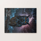 Uil van wijsheid legpuzzel (Horizontaal)