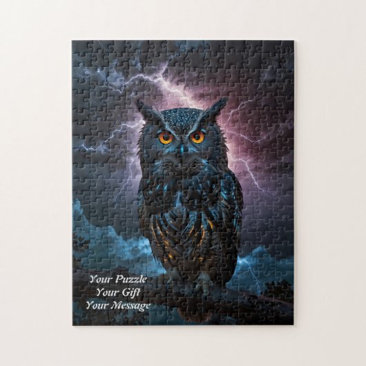 Uil van wijsheid legpuzzel (Verticaal)