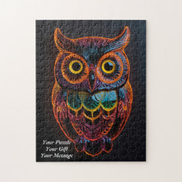 Uil van wijsheid legpuzzel