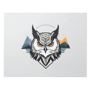 Uil Vector Art Animal Modern Urban City Graphic Notitieblok