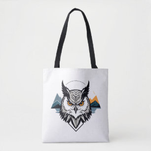 Uil Vector Art Animal Modern Urban City Graphic Tote Bag