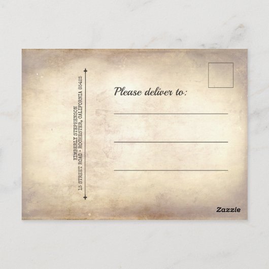 Uil verjaardag magische dank u briefkaart (Achterkant)