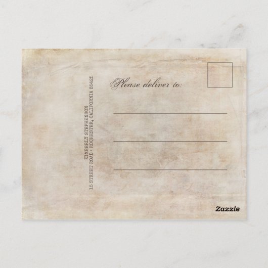 Uil verjaardag magische dank u briefkaart (Achterkant)