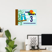 Uil Verjaardag Poster (Thuiskantoor)