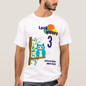 Uil Verjaardag T-shirt (Voorkant)