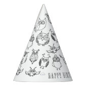 Uil Verjaardagsfeest Pet Feesthoedjes (Links)