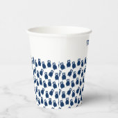 Uil verjaardagsfeestje papieren bekers (Rechts)