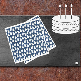 Uil verjaardagsfeestje servet