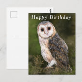 Uil Verjaardagskaart Briefkaart (Voorkant / Achterkant)