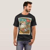 Uil Vismarkt Illustratie T-shirt (Voorkant volledig)