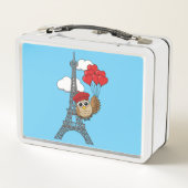 Uil Vliegen met Hartballonnen in Parijs (Achterkant)