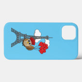 Uil Vliegen met Hartballonnen in Parijs Case-Mate iPhone Case (Achterkant (horizontaal))