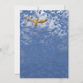 Uil & Vlinders Boekruil Verjaardagsuitnodiging Kaart (Achterkant)