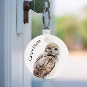 Uil vogel Carpe Diem Sleutelhanger