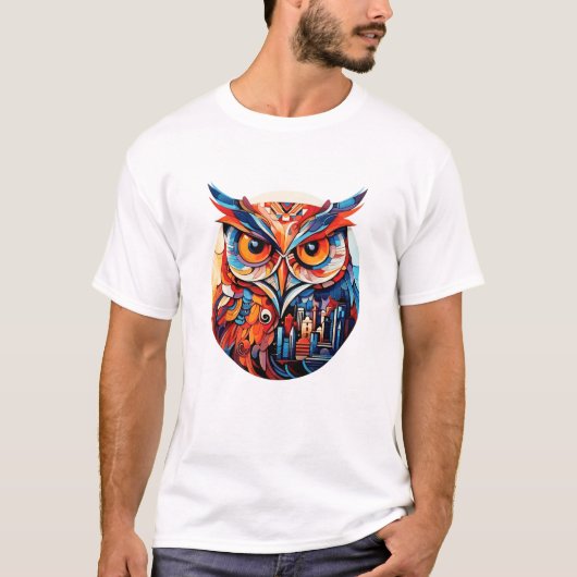 Uil Vogel Dier Wereld Wildlife Beauty Ontdekking T-shirt (Voorkant)
