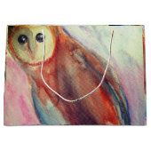Uil vogel kunst groot cadeauzakje (Voorkant)