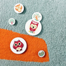 Uil vogel tafel confetti