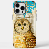  uil vogelkooi Damask Case-Mate iPhone Case (Achterkant)