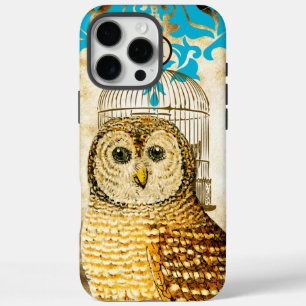 uil vogelkooi Damask iPhone 16 Pro Max Hoesje