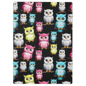 Uil Vogels Cute Ontwerp  Klembord (Achterkant)