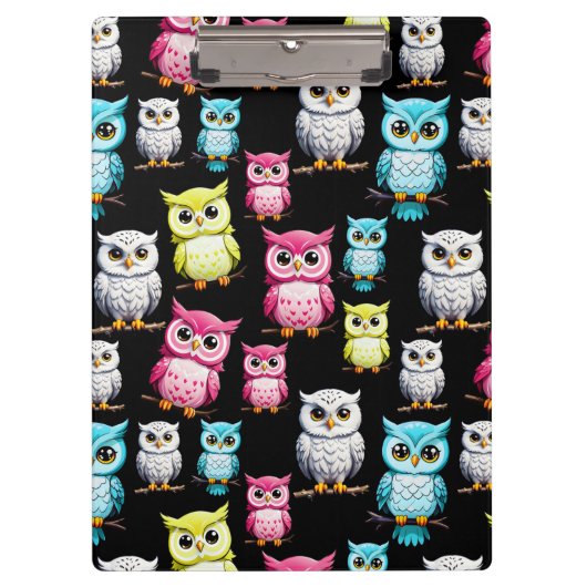 Uil Vogels Cute Ontwerp  Klembord (Voorkant)