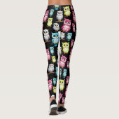 Uil Vogels Cute Ontwerp Leggings (Achterkant)