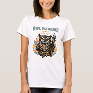 Uil Warrior, Beschermer van de Nacht Haar Cadeau T-shirt