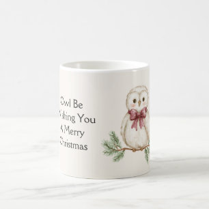 Uil Wens Kerstmis Koffiemok