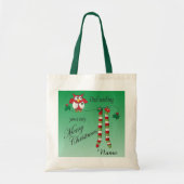 Uil wenst u een heel vrolijk kerstfeest tote bag (Voorkant)