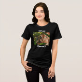Uil Wie Kan Het Schelen Tri-Blend Shirt (Voorkant volledig)