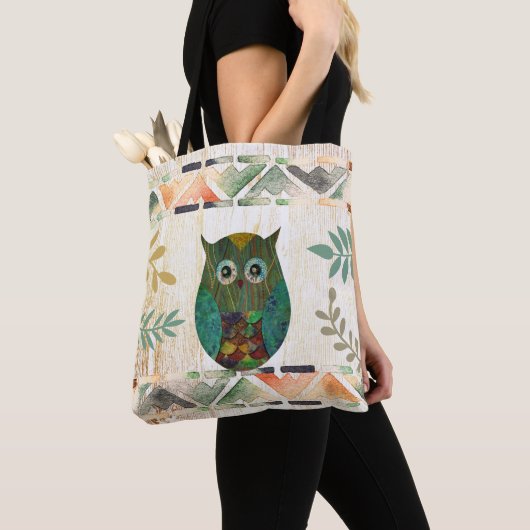 Uil Wijsheid Tribal Motif Tote Bag (Dichtbij)