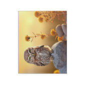 Uil Wilde Vogel Dier Rustig Vreedzaam Notitieblok (Linkerzijde)