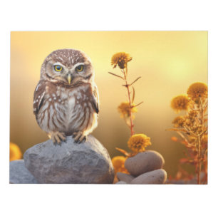 Uil Wilde Vogel Dier Rustig Vreedzaam Notitieblok