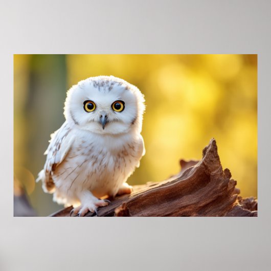 Uil Wilde Vogel Dier Rustig Vreedzaam Poster (Voorkant)