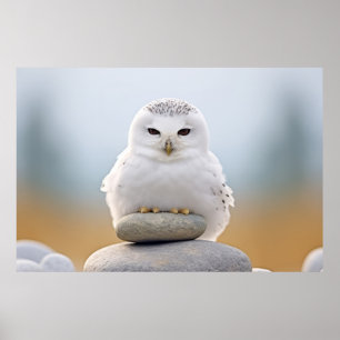 Uil Wilde Vogel Dier Rustig Vreedzaam Poster
