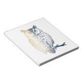 Uil Wildlife Natuur Illustratie Silhouette Stijl Notitieblok (Schuin)